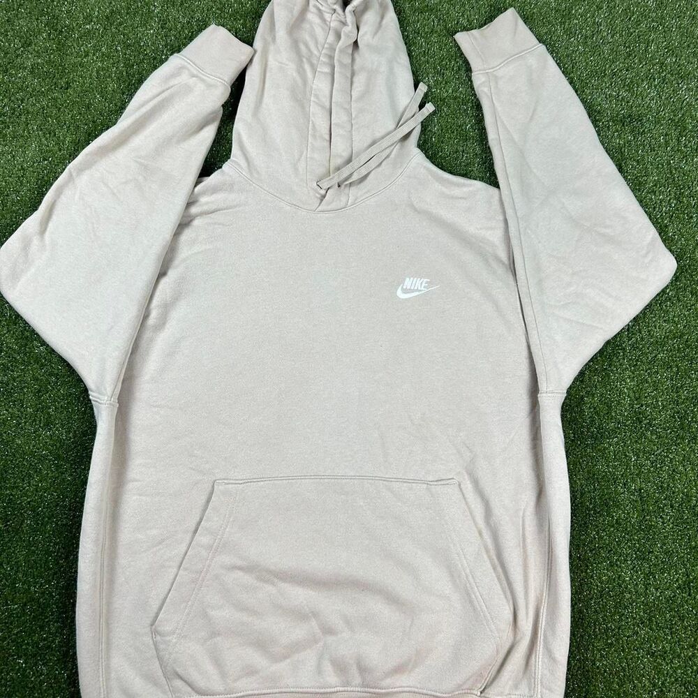 Nike Men's Cream and Tan Hoodie